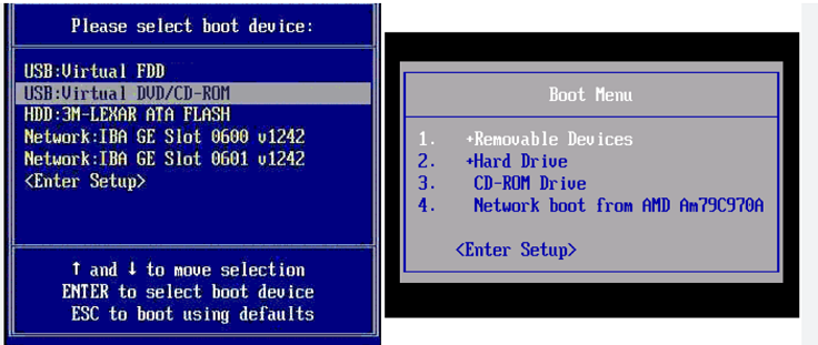 BIOS (UEFI) настройка. Как загрузиться с CD/DVD или флешки. Boot Menu