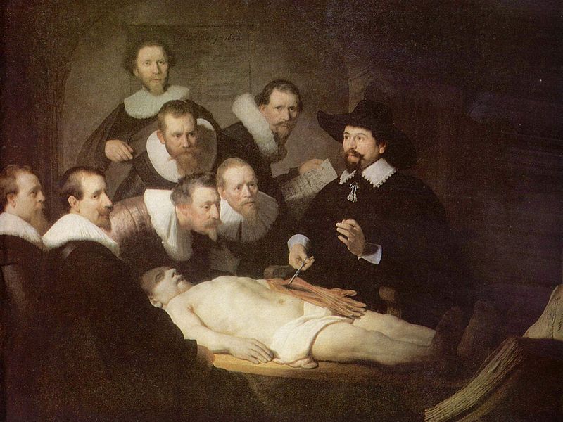 The Anatomy Lesson of Dr Nicolaes Tulp by Rembrandt